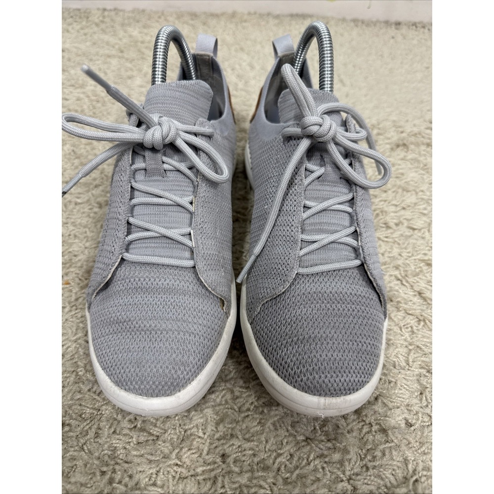 Merrell Gridway Lace Up Knit Sneakers Shoes Size 7 Glacier Gray Vibram Sole Walk